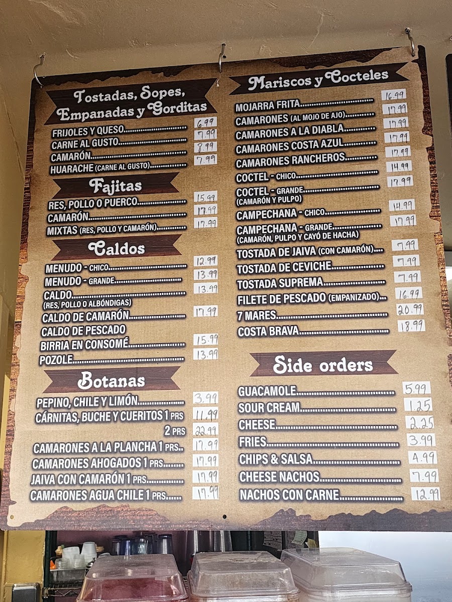 El Trigo Restaurant Menu - Image 2