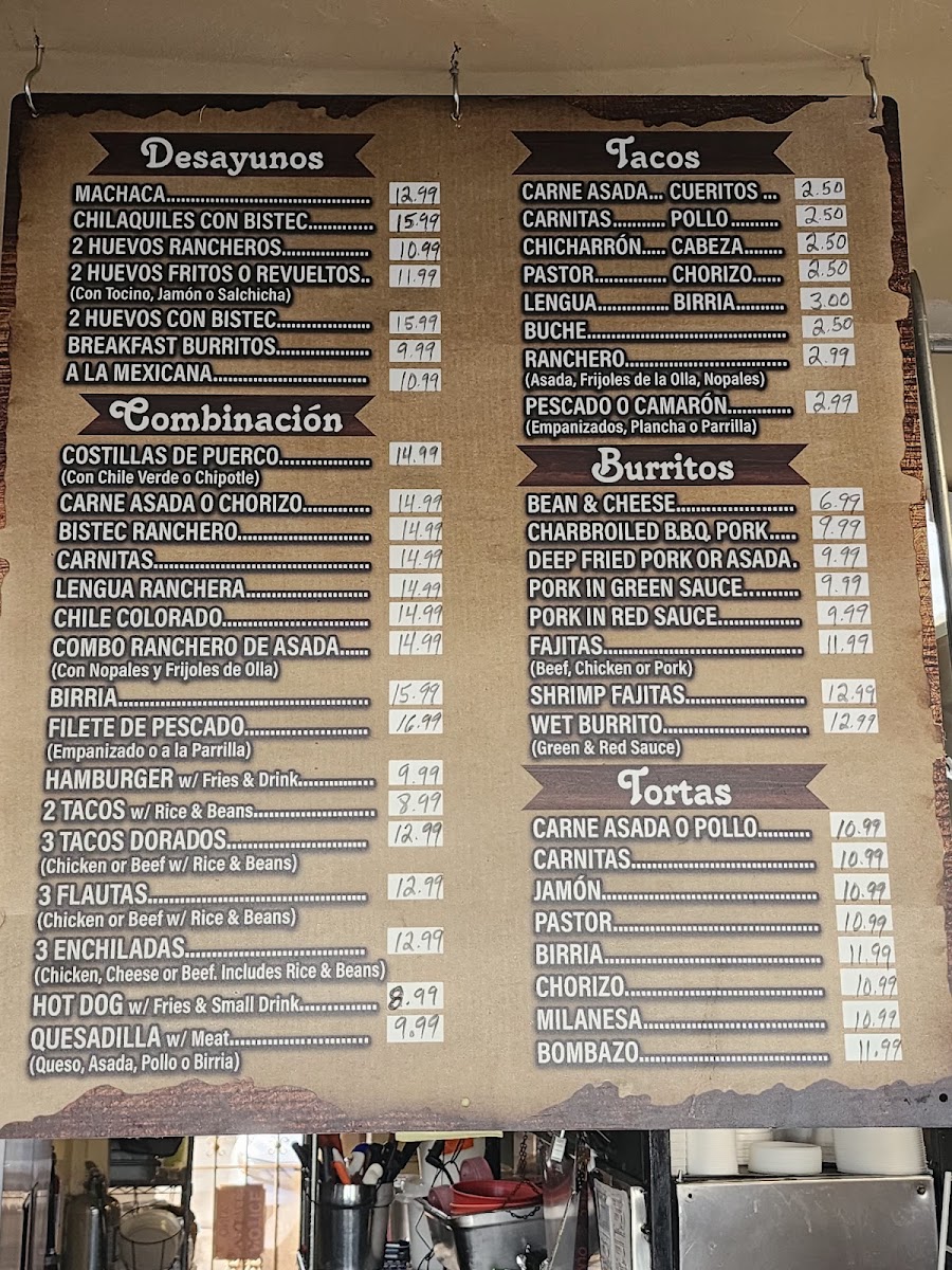 El Trigo Restaurant Menu - Image 3